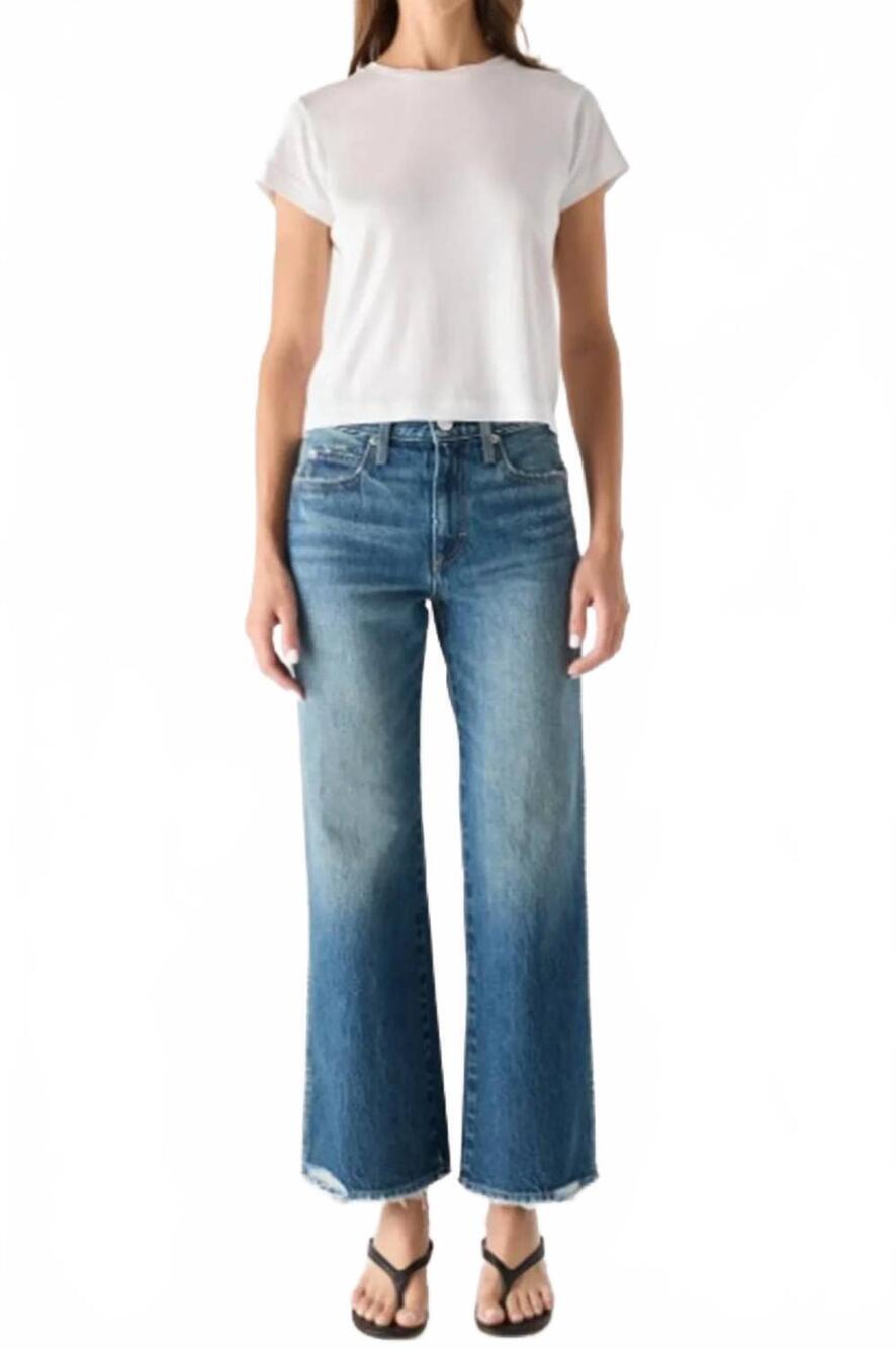 NEW AMO DENIM robbie mid rise relaxed jean in lull
